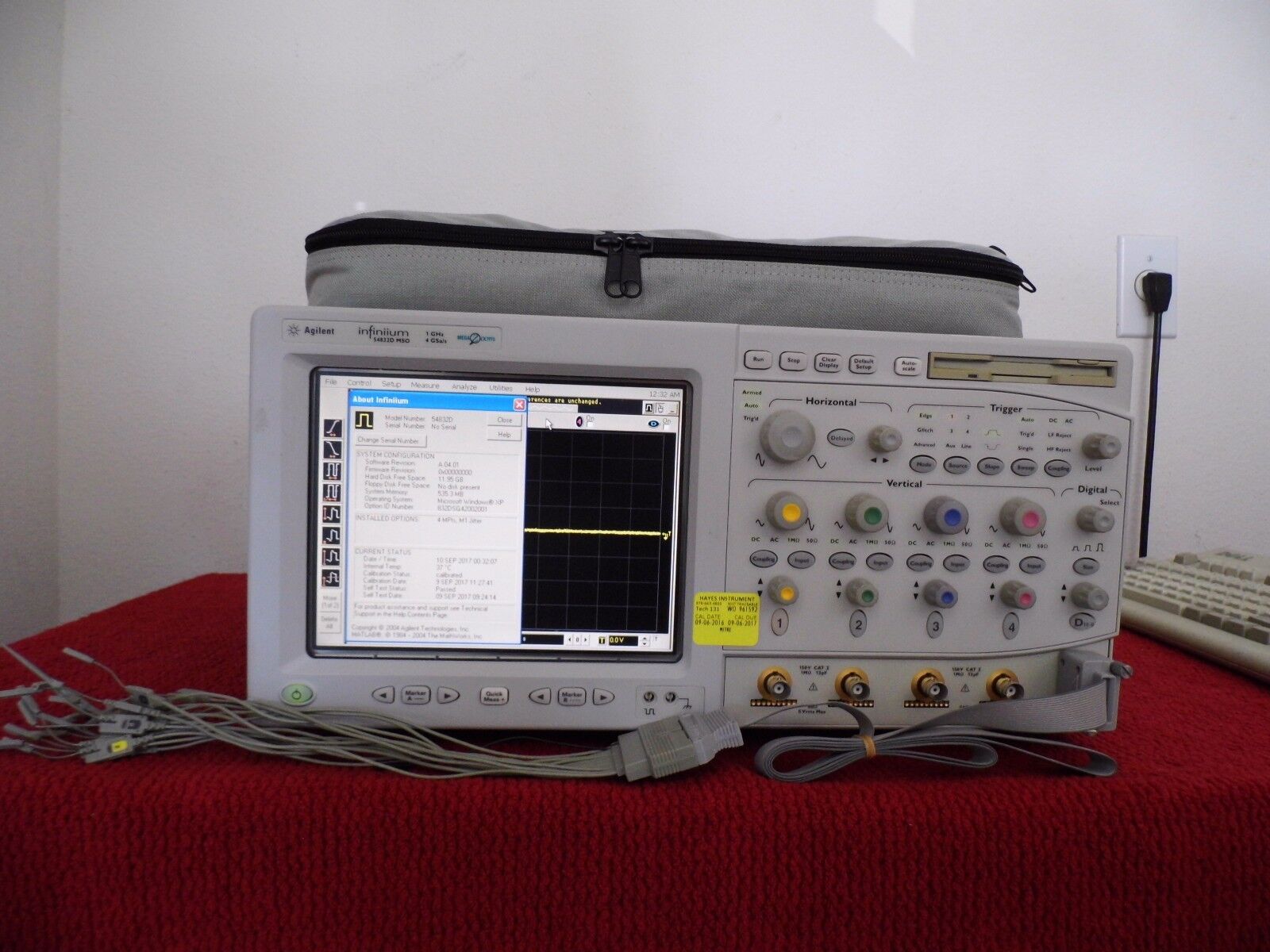 Agilent/HP54832D w/M1 Jitter & 040 1GHz,4GS/s,4CH+16CH w/Digital POD,clips, Agilent/HP54832D w/M1 Jitter & 040 1GHz,4GS/s,4CH+16CH w/Digital POD,clips,